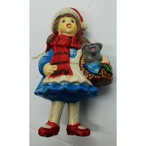 Kurt Adler Santa's World Wizard Of Oz Plastic Blow Mold Dorothy Xmas  Ornament